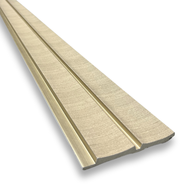 Wandpaneel Grace Beige 260x12cm - 260 cm x 12 cm x 1.2 cm | 1.2 kg | Paneli akoestische wandpanelen - AKU Wandpanelen - Afbeelding 2