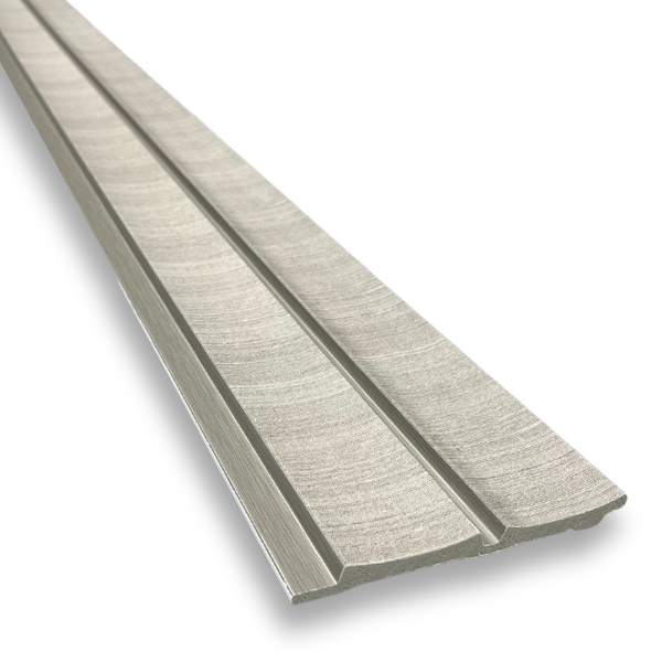 Wandpaneel Grace Grijs 260x12cm - 260 cm x 12 cm x 1.2 cm | 1.2 kg | Paneli akoestische wandpanelen - AKU Wandpanelen - Afbeelding 2