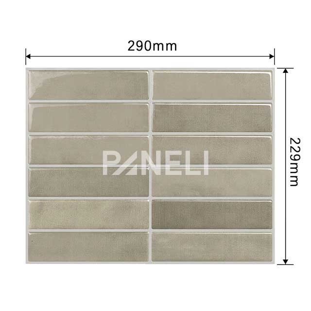 Tegelsticker Beige Langwerpig - 29 cm x 22.9 cm x 0.11 cm | 0.07 kg | Paneli zelfklevende steenstrips - Afbeelding 2