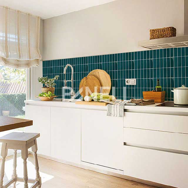 Tegelsticker Turquoise Langwerpig - 29 cm x 22.9 cm x 0.11 cm | 0.07 kg | Paneli zelfklevende steenstrips - Afbeelding 3