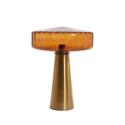 vtwonen Tafellamp Pleat - Bruin - Ø40cm