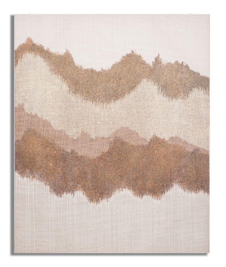 HANDGEMAAKTE MUURSCHILDERING BROWNY CM 80X3