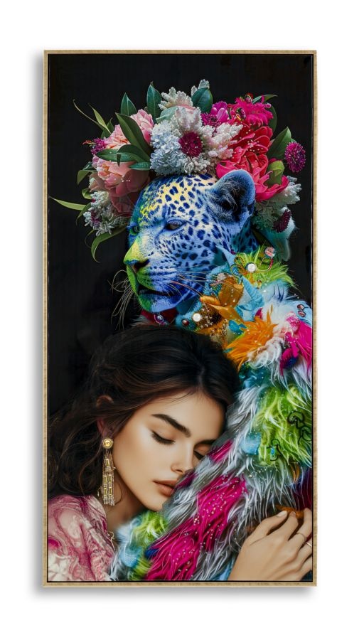 MOIRA GELAKT CANVAS MET FRAME -B- CM 52X4X102