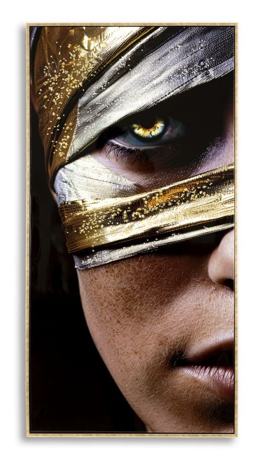 NAIROBI GELAKT CANVAS MET FRAME -A- CM 52X4X102