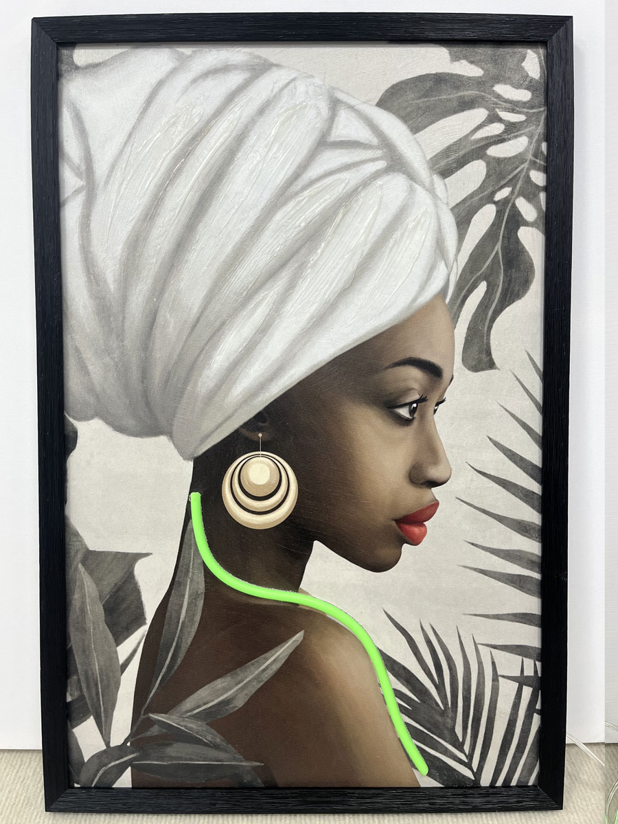 Neon Art Cultural Woman