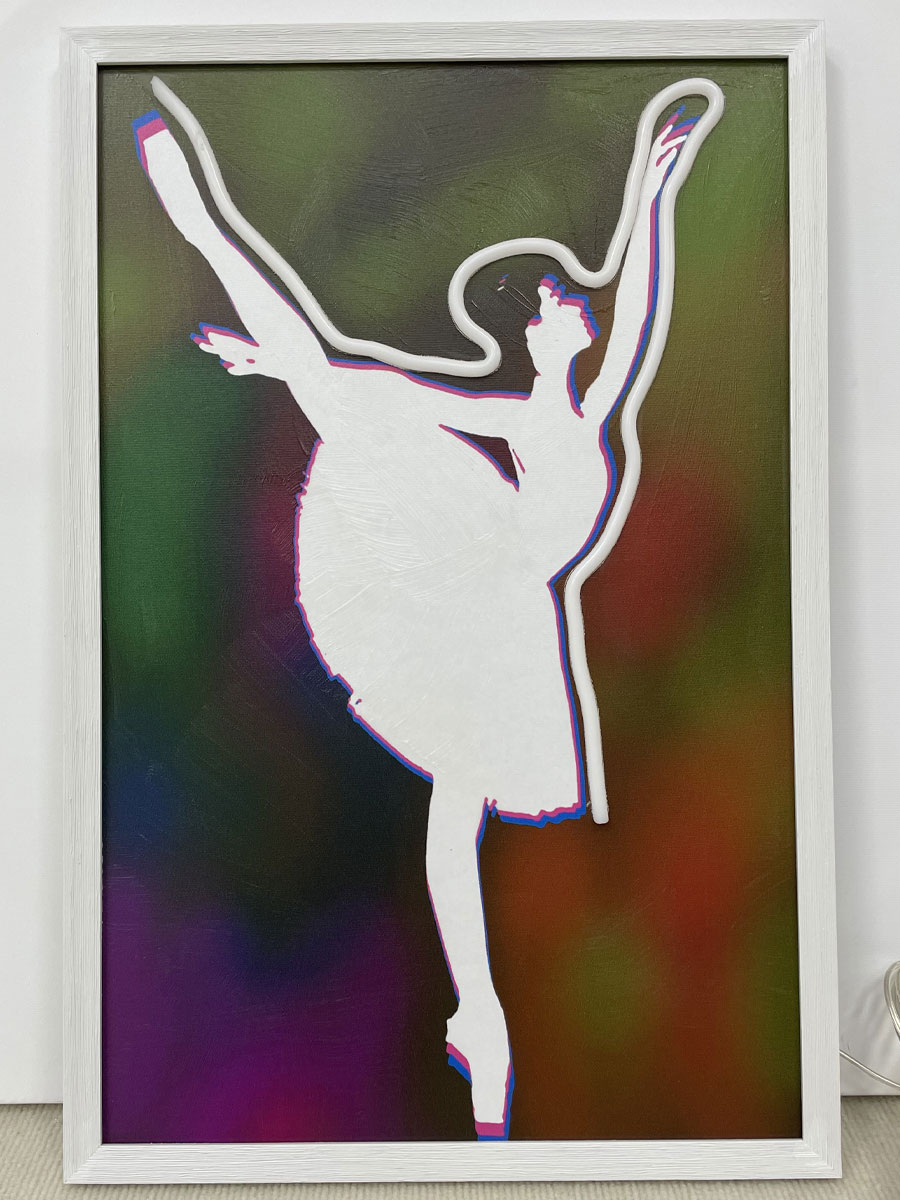 Neon Art White Dancing