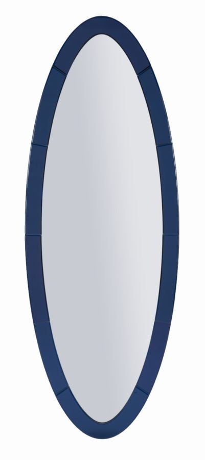 OSLO BLAUWE WANDSPIEGEL CM 55X2X150 ( BINNENSPIEGEL AFMETING 42