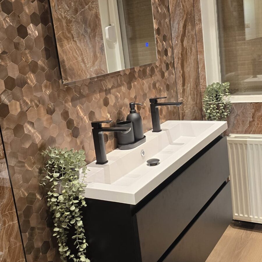 PVC Marmer Wandpaneel Onyx Koper 260x122x0,3cm