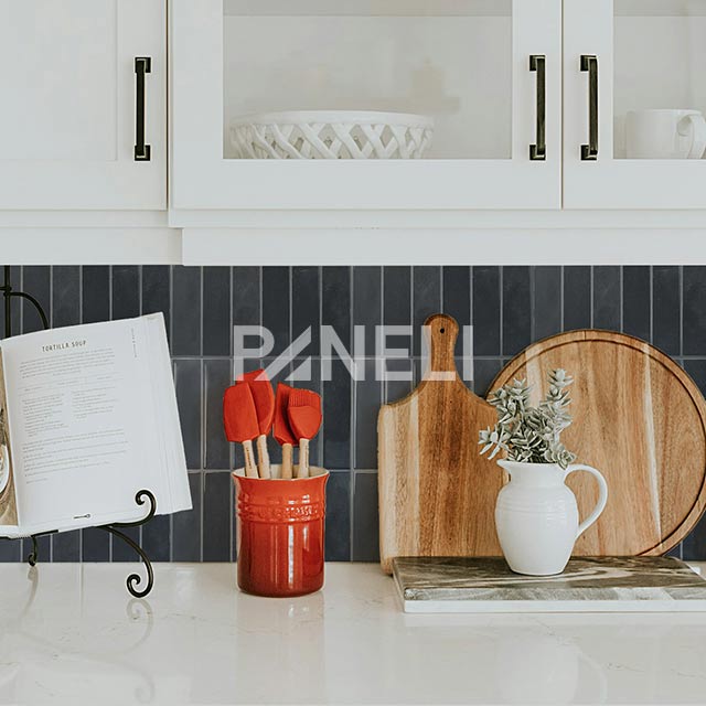 Tegelsticker Donker Grijs Langwerpig - 29 cm x 22.9 cm x 0.11 cm | 0.07 kg | Paneli zelfklevende steenstrips