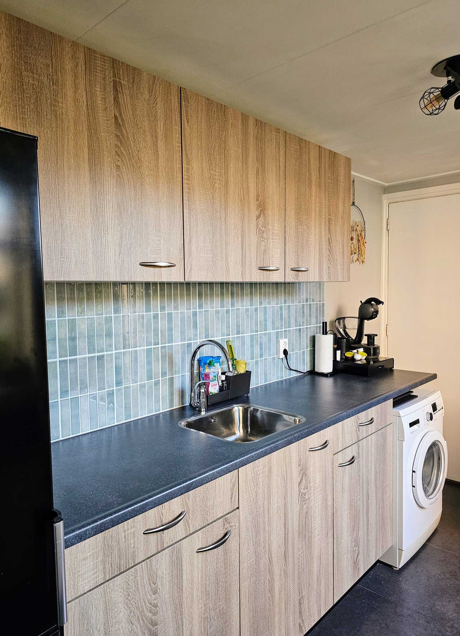 Tegelsticker Licht Groen Langwerpig - 29 cm x 22.9 cm x 0.11 cm | 0.07 kg | Paneli zelfklevende steenstrips