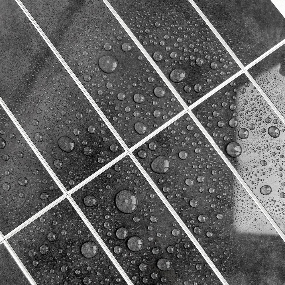 Zelfklevende SPC TEGEL Grijs - 30 cm x 29.6 cm x 0.4 cm | 0.5 kg | Paneli zelfklevende steenstrips