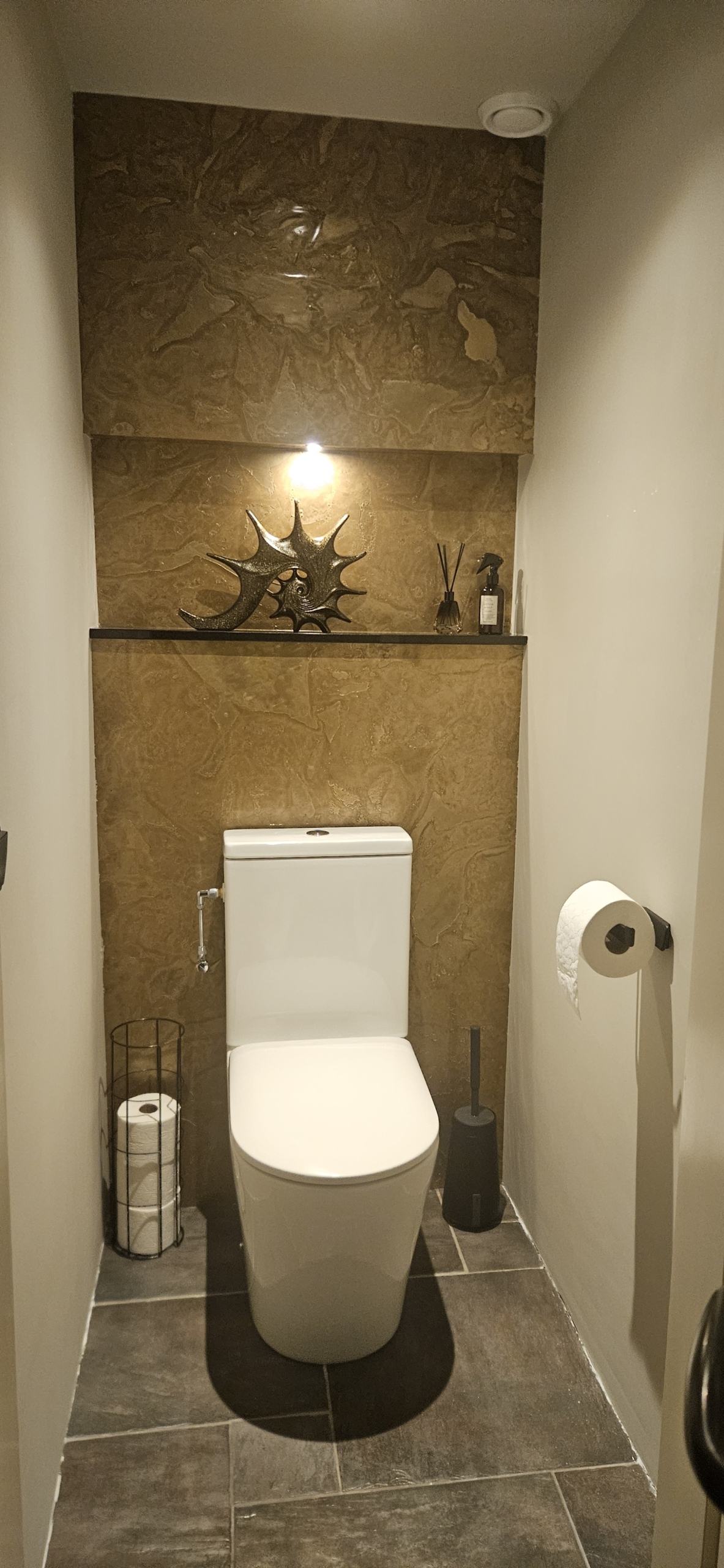 Metal Stuc Wandpaneel Goud 260x122x0,2cm | Paneli Natuursteen Wandpanelen