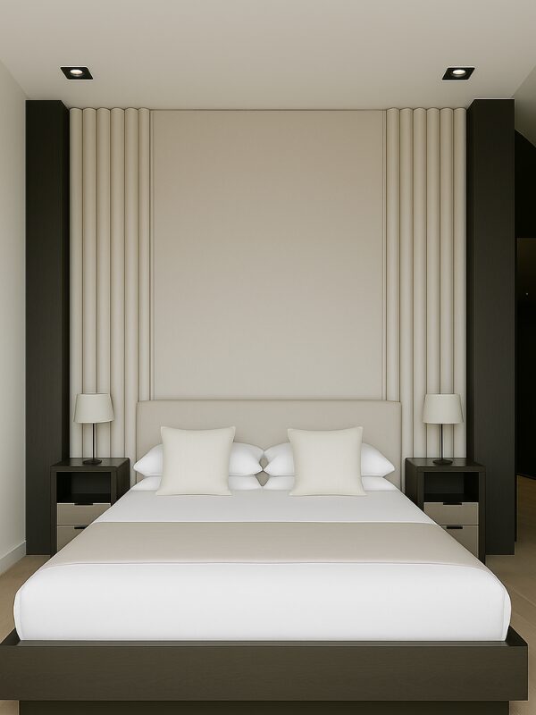 Suede Paneel AKU Off White 260x60x2.1cm - 260 cm x 60 cm x 2 cm | 15 kg | Paneli akoestische wandpanelen - AKU Wandpanelen