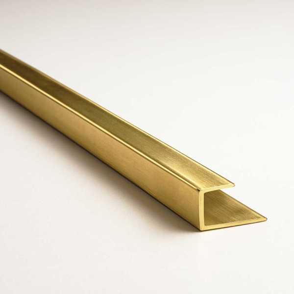 Aluminium eindprofiel Goud 4 mm