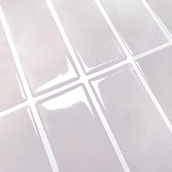 Tegelsticker Beige/Roze Langwerpig - 29 cm x 22.9 cm x 0.11 cm | 0.07 kg | Paneli zelfklevende steenstrips