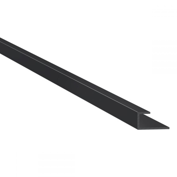 Aluminium eindprofiel Zwart 4 mm