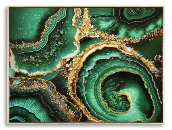 LAQUARED WAND HIJGEN MET FRAME SMERALDY -A- CM 82X4X62