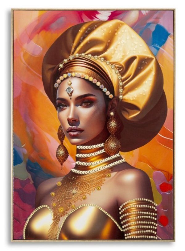 SCHILDERIJ MET LIJST SAMIRA -B- CM 72X4