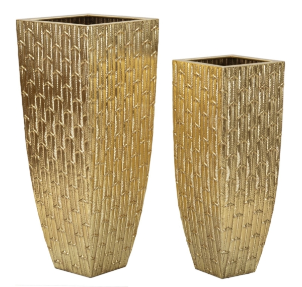 VAASHOUDER GLISS SET 2 STUKS CM 40X40X99-32X32X84