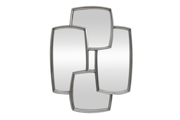 Wandspiegel QUADRA 90 cm zilver - 48191